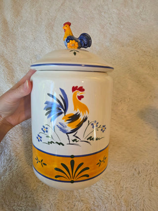1980s Avon Provencal Rooster jar