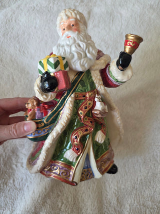 Ceramic painted santa