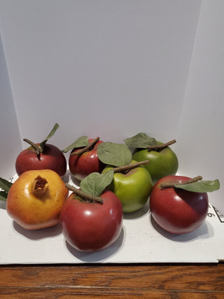 Faux apple/pomegranate 7pc