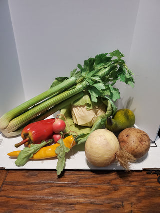 Faux vegetables celery/lettuce