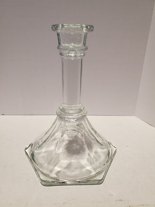 Clear 6in candlestick holder
