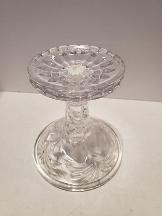 Vintage Fifth Avenue Crystal Portico Fairy Lamp Pedestal " BASE ONLY" CLEAR