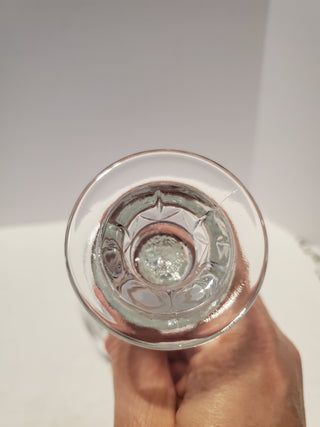VTG Home Interiors Crystal Candle Holder Cambridge Pineapple 6" Tall Candlestick