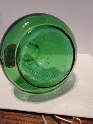 McGuinness 1970s Captains Green Glass Decanter