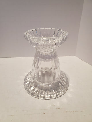 Gorham fluted candle holder Dual sided 4 in.