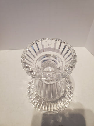 Gorham fluted candle holder Dual sided 4 in.