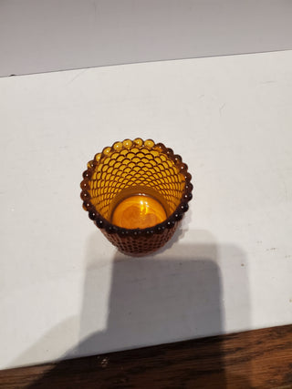 Halo Candles Inc amber votive holder