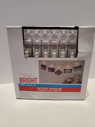 Clear clip lights battery operated