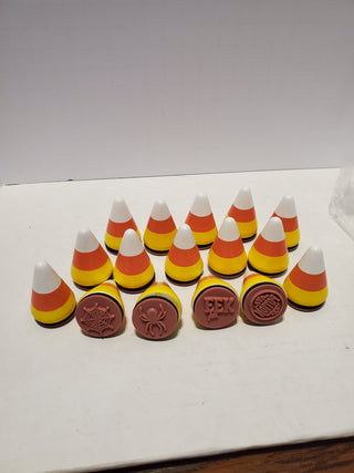16pc candy corn rubber stamps