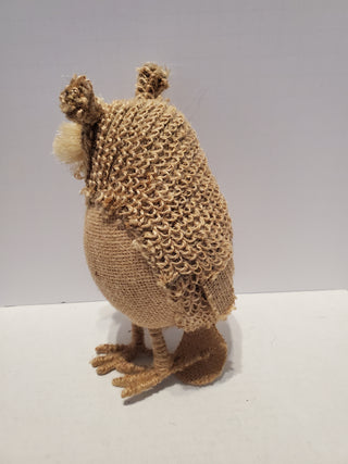 Burlap owl