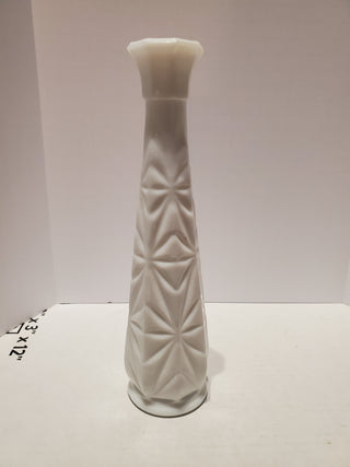 Milk glass single flower vase