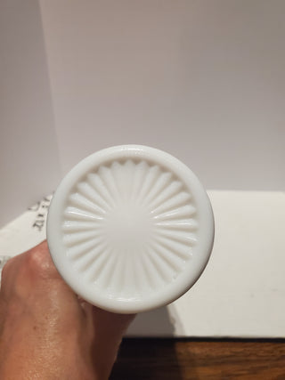 Milk glass single flower vase