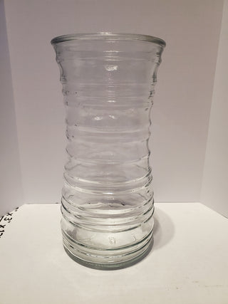 9.5in ringed flower vase