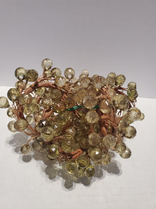 6pc green beaded napkin rings