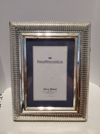 5x7 silver Plated frame PhilipWhitney
