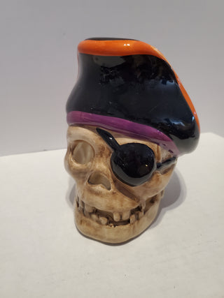 Skeleton pirate tealight holder