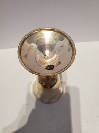 Small silver/gold tarnish goblet