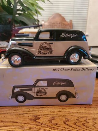 1937 Sedan Delivery Die cast bank. 1993 Sturgis