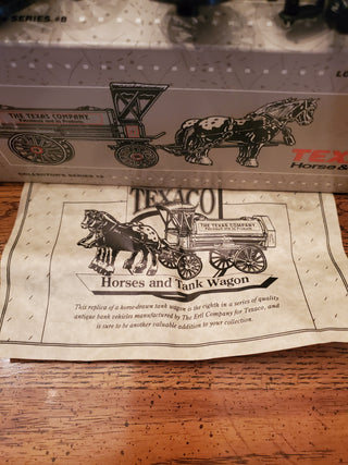 Texaco horse and tanker die cast bank