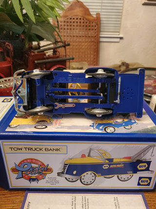 Napa die cast pedal car bank towtruck