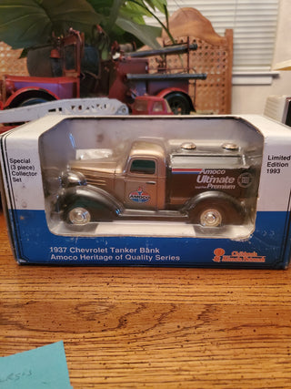 Amoco series 1937 Chevrolet tanker die cast bank