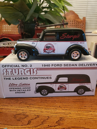 94' Sturgis 1940 Ford Sedan Delivery bank