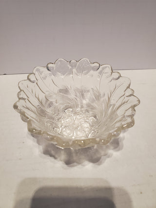 INDIANA GLASS Wild Rose Clear 4.5" bowl