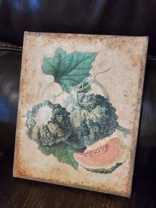 Canvas art with squash