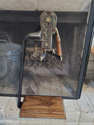 Estate wine bottle opener with stand