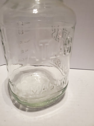 Clear Glass Atlas Mason Square Jar 24 oz Regular Opening NO LID