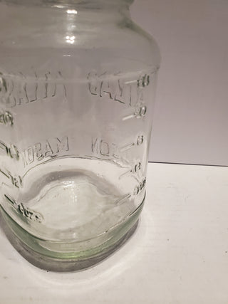 Clear Glass Atlas Mason Square Jar 24 oz Regular Opening NO LID