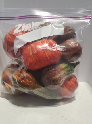 Fall faux squash decor