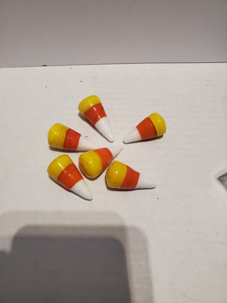 Glass candy corn 6pc