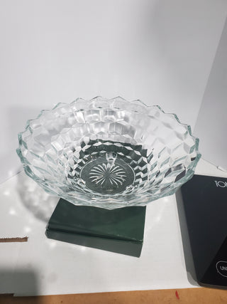 Vintage Home Interiors American Lady Love 3 Toed Clear Glass Bowl