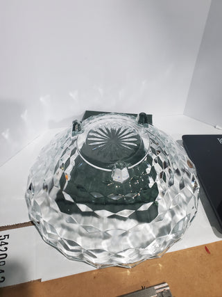 Vintage Home Interiors American Lady Love 3 Toed Clear Glass Bowl