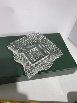 4.25" Federal Glass Trinket dish, diamond pattern