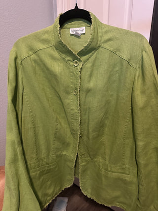 Coldwater Creek Linen Jacket Size 1x MTS