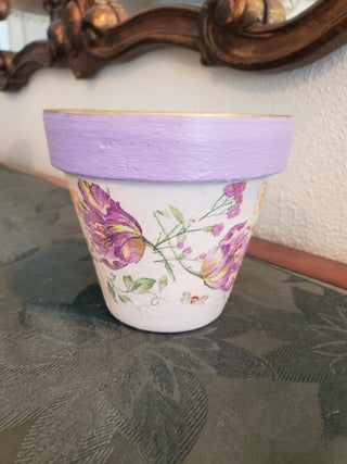 Beautiful 6 inch terracotta flower pot|97088