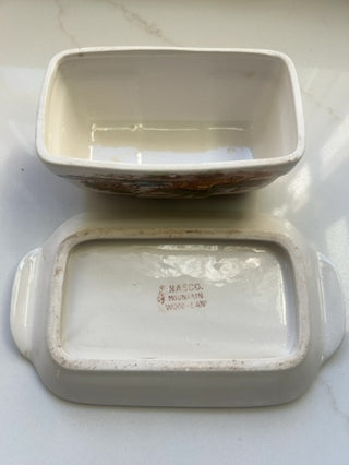Vintage Nasco Covered Butter Dish