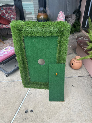 1 Golf practice mat and golf holder & balls #47 VV MTS|97165