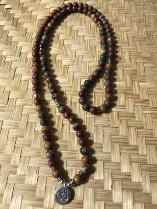Earthy Tones Beaded Gemstone Necklace MTS|135740
