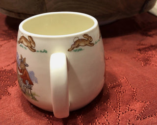 Royal Doulton Bunnyins Don Albion Shaped Double Handles child mug #62 VV MTS|93298