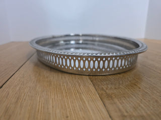 RF 14" Vintage Oval Silver Plate Tray