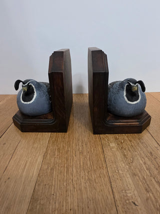 RF 2x Vintage California Quail Bookends