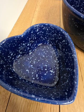 RF Set of 4 Nesting Cobalt Blue Heart Bowls