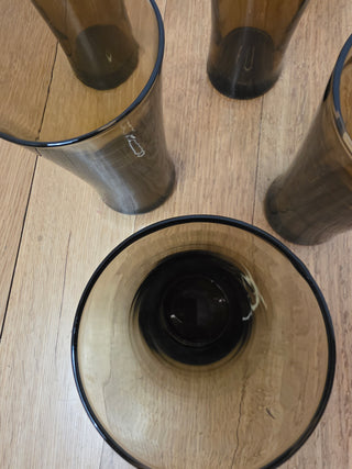 RF 6x Anchor Hocking Linden Brown Tumblers