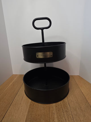 RF Black 2 Tiered Coffee Bar Caddy