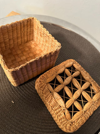 Basket Hatch Weave w/lid MTS|131293