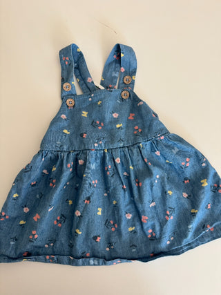 12M - Minnie Mouse Floral Demin Overall Dress - RSV|83167