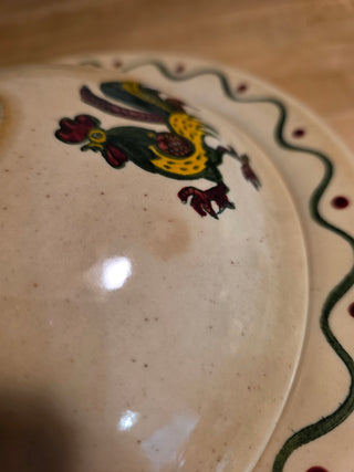 RF Metlox Poppytrail 10" Covered Dish *as is